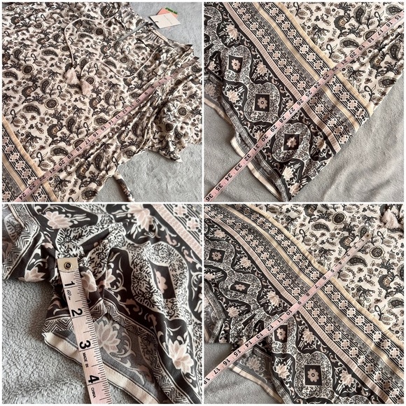 NWT Spell & The Gypsy Collective Journey Flounce Sleeve Paisley Playsuit Romper - Picture 16 of 17